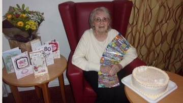 Stoke-on-Trent care home Resident turns 80